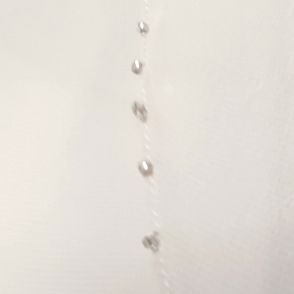 Chiffon Beige w/small rhinestone detail trim Shrug NWOT Light in the Box siz. XL - Picture 2 of 3